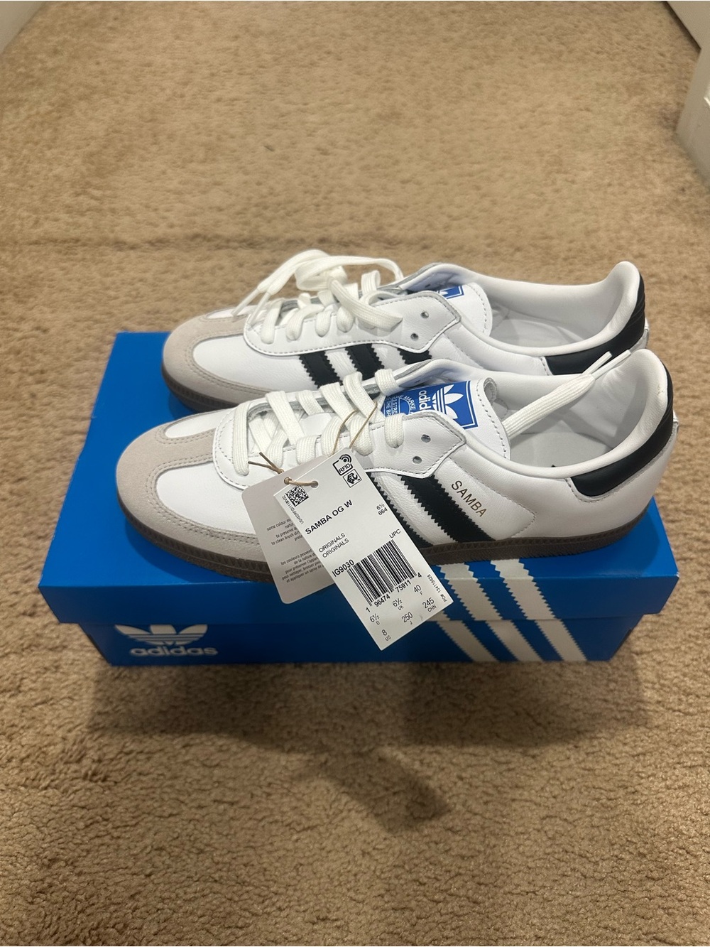 Adidas Samba Women’s Sneakers - White / Black / Gum